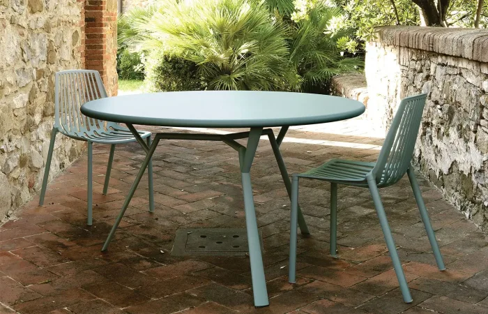 radice aluminium outdoor round table fast 1