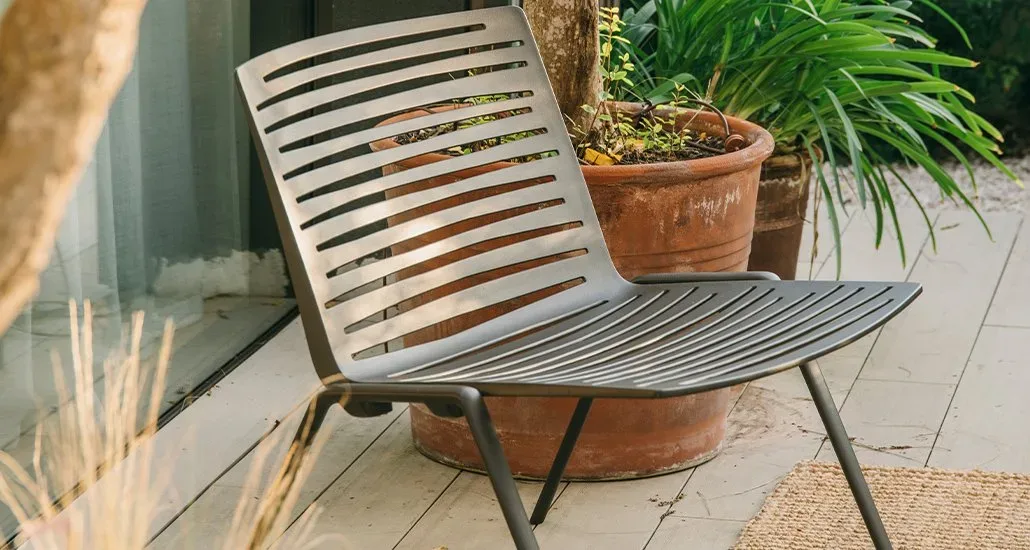 zebra lounge armchair is perfect for outdoor and hospitality environments