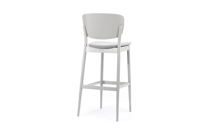 valencia barstool with seat upholstery back side view