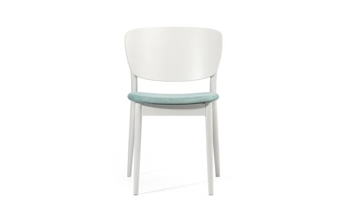 valencia dining chair with seat upholstery front view