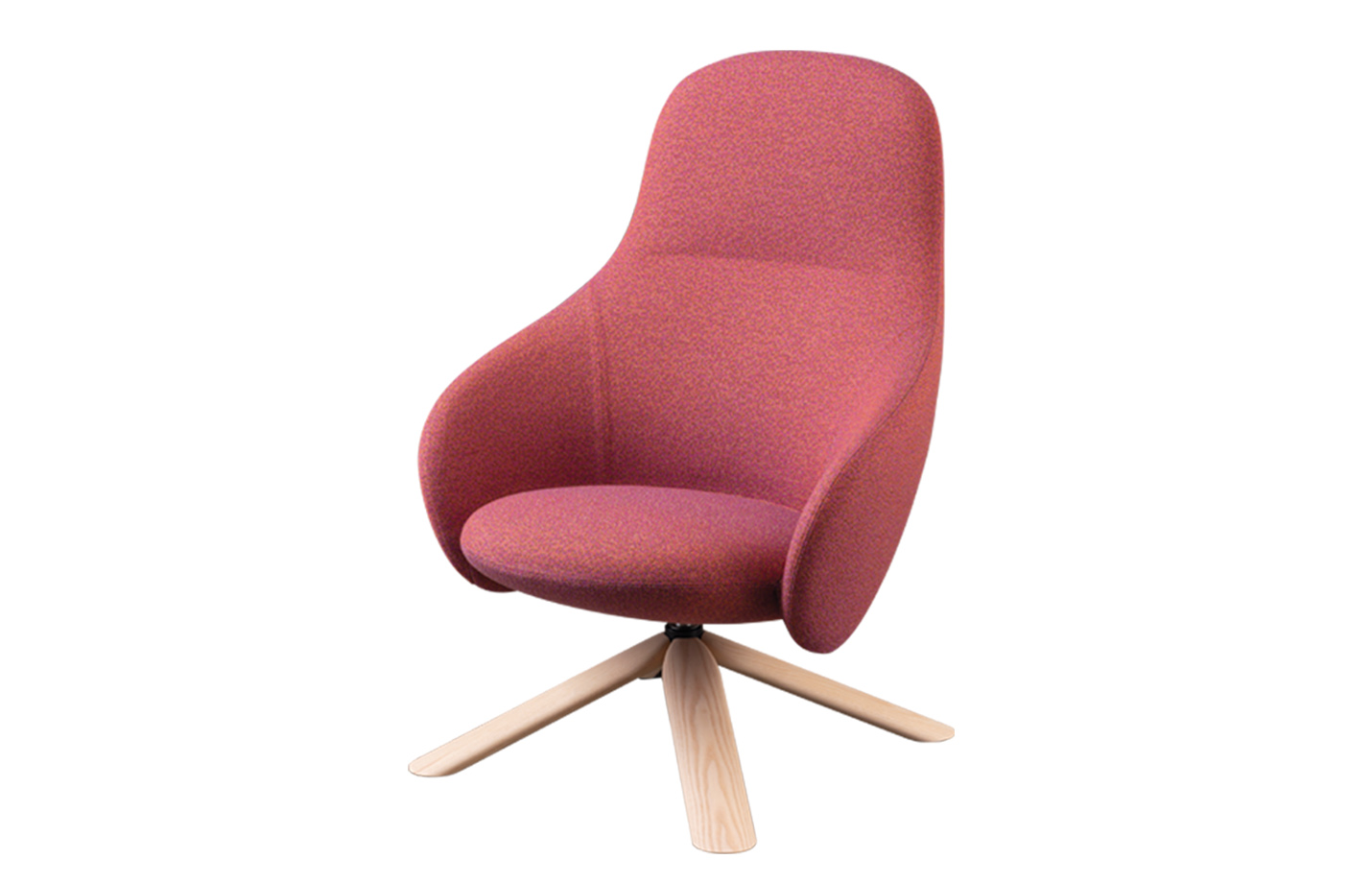 nebula lounge armchair - Wooden legs - Ash