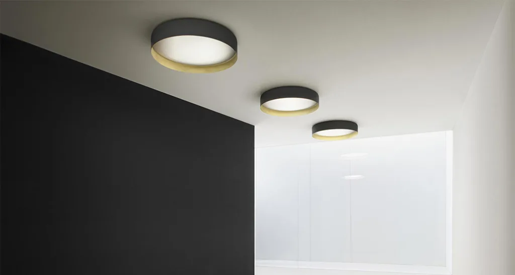 ginevra ceiling light is a contemporary led ceiling light with aluminium frame and is suitable for hospitality and office spaces.