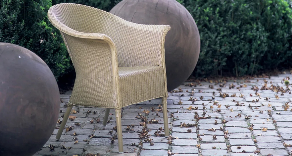 Monte carlo dining chair is a contemporary outdoor dining chair with aluminium frame and Lloyd loom weave and is suitable for hospitality and contract projects.