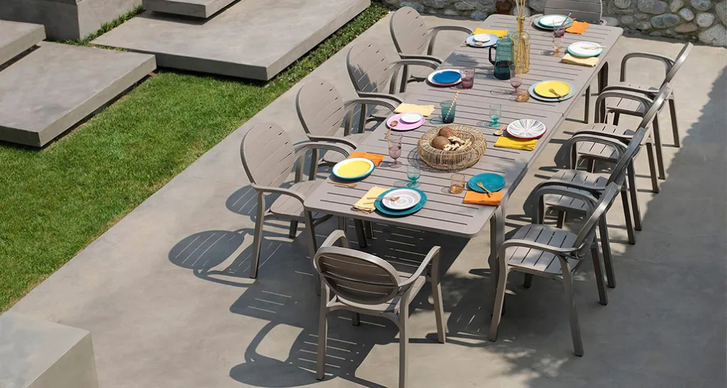 Palma armchair is a contemporary outdoor armchair with polypropylene frame and is suitable for hospitality and contract projects.