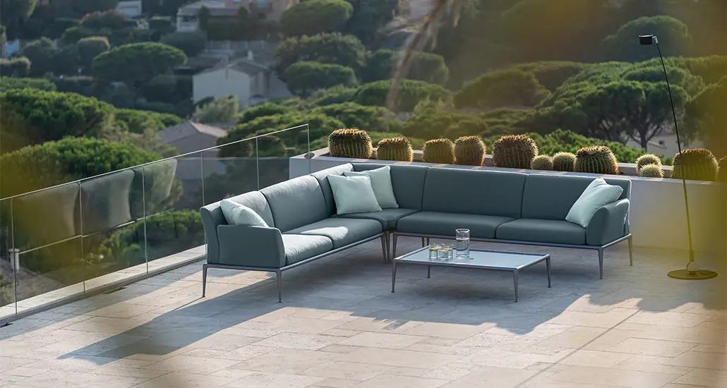 new joint collection is an outdoor collection consisting of modular sofa, coffee table etc made of aluminium frame and is suitable for contract and hospitality spaces.