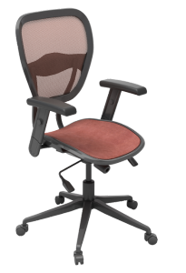 office chair with maroon seating suitable for office or classroom spaces in educational institutions