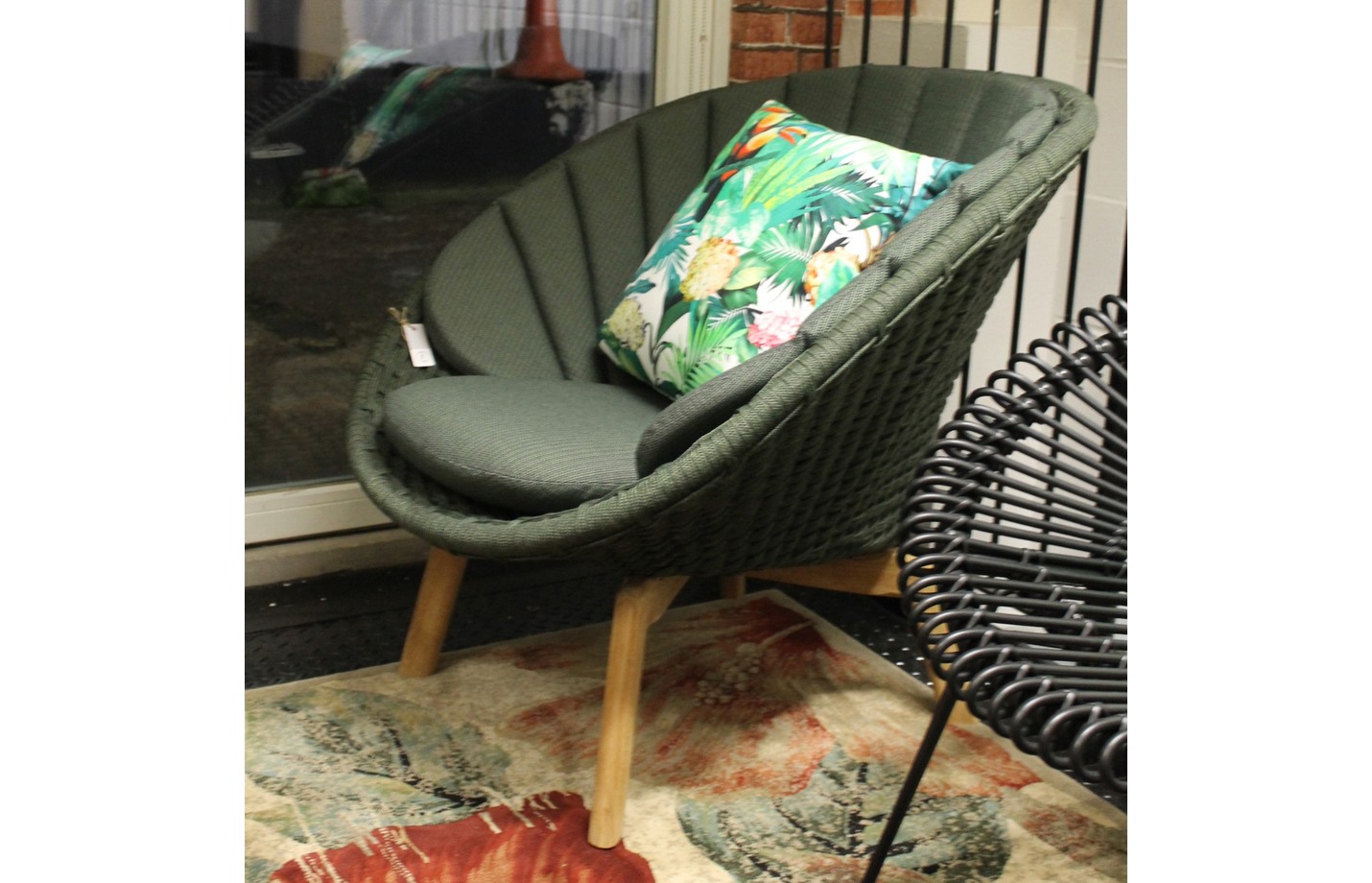 Peacock Lounge Chair by Cane-Line Outdoor, Denmark